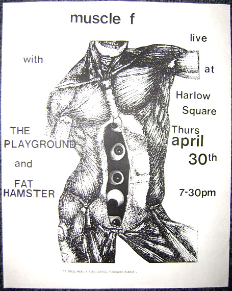 flier for muscle f Gig at The square